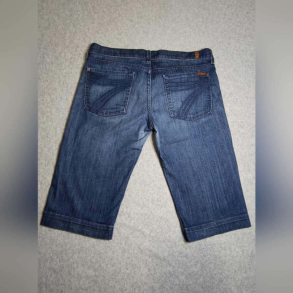 7 For All Mankind Dojo Womens Bermuda Shorts Womens - Picture 2 of 9